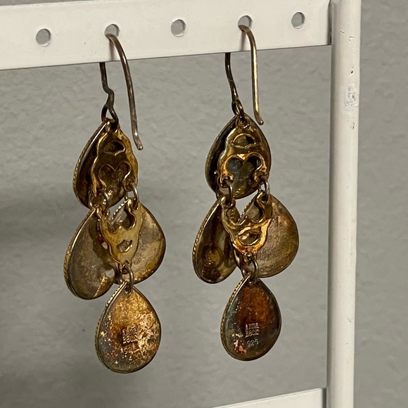 Anna Beck Gold drop earrings - Picture 8 of 8